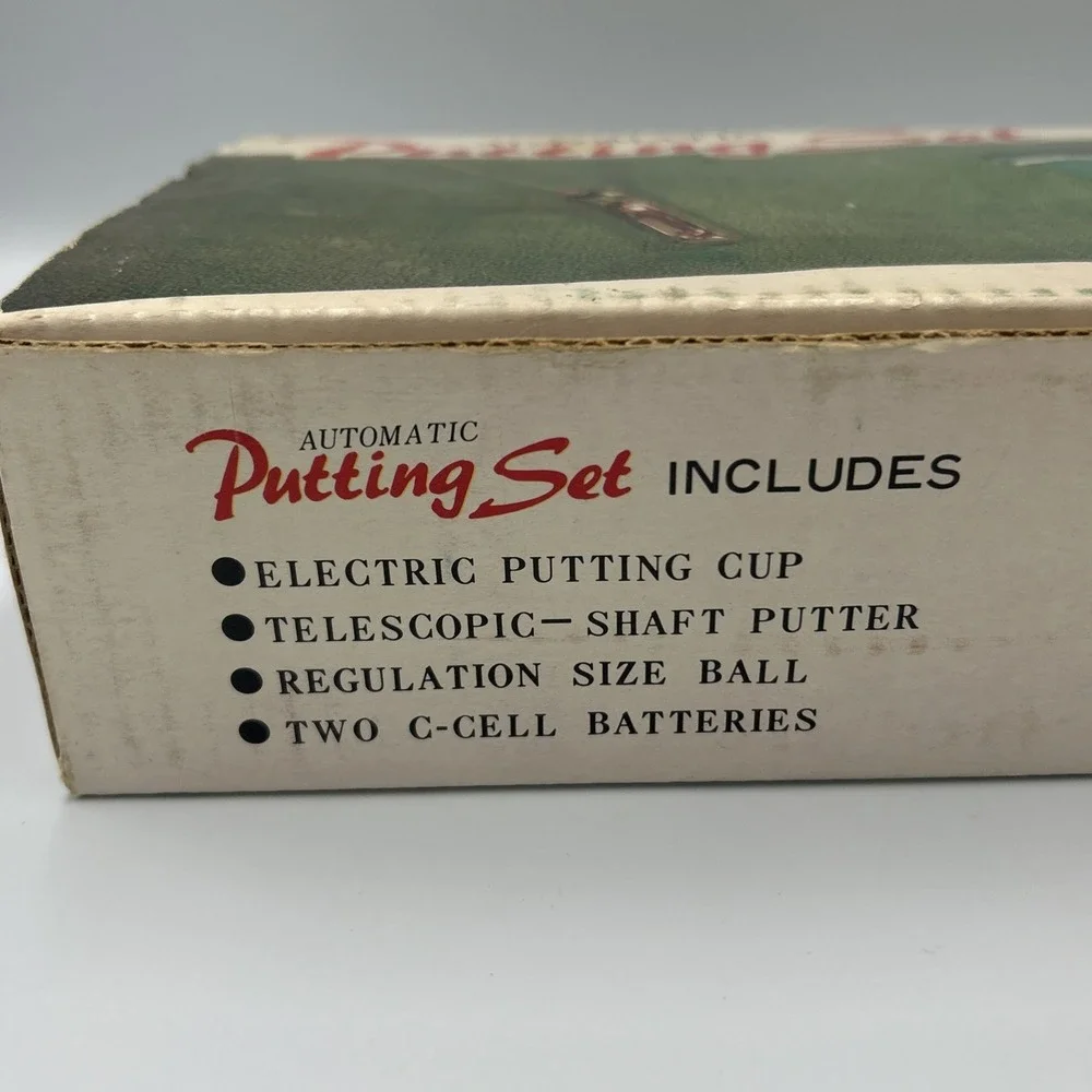 Vintage Automatic Cordless Electric Putting Set Telescopic Putter Japan NIB GOLF